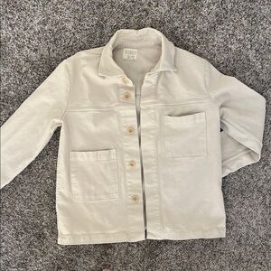 First Rite Cream Workwear Twill Jacket
